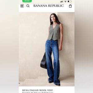 SIENA ITALIAN WOOL VEST XS - NWT